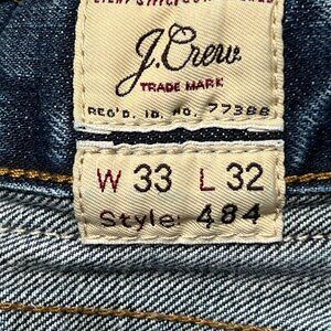J CREW Men's 484 Slim-Fit Jeans Size 33/32 (New)